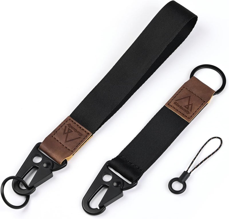 Glorisunity Hand Wrist Lanyard Key Chain Holder, Wristlet Strap for Key for Women & Men, Lanyard for Car Key (2 Piece)… - Image 1